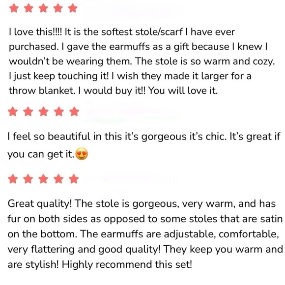 ❄️ NWT APPARIS Faux Fur Stole & Earmuffs ❄️ - Picture 10 of 10